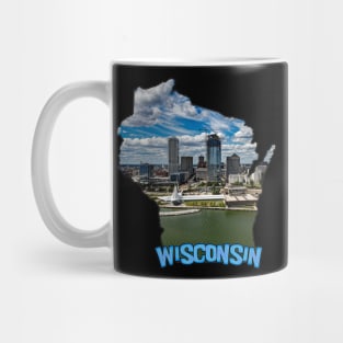 Wisconsin State Outline (Milwaukee) Mug